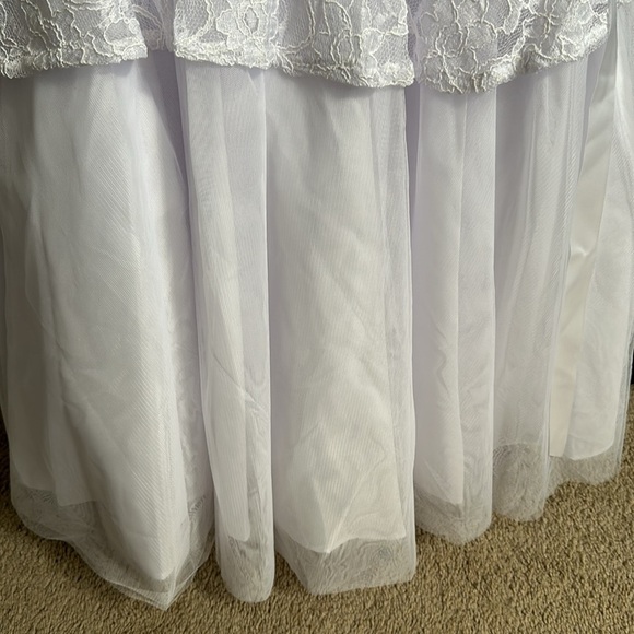 Pastourelle By Pippa and Julie White Dress Size 12 First Communion Wedding NWT - Picture 3 of 7